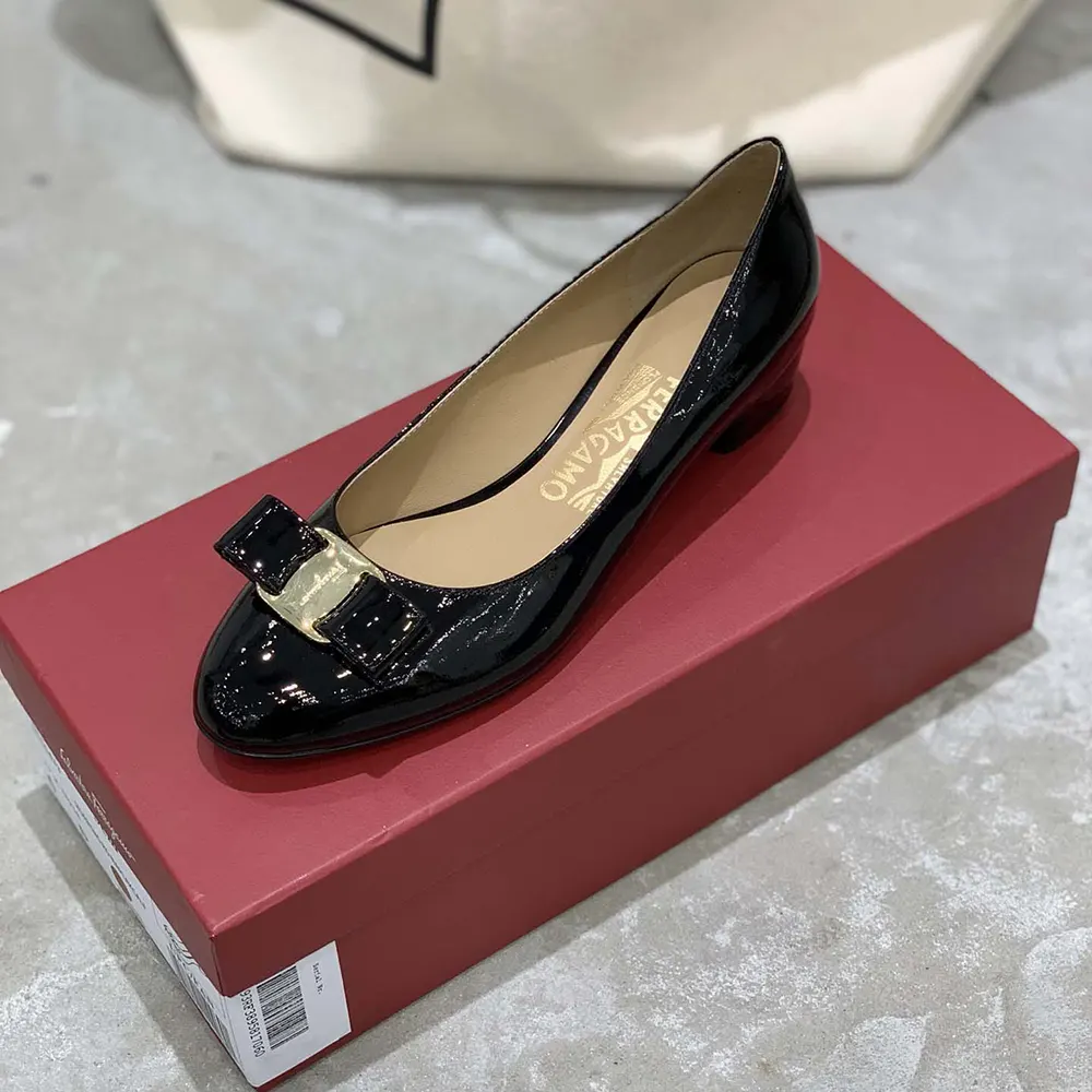 Salvatore Ferragamo Women Vara Pump-Black - image 8