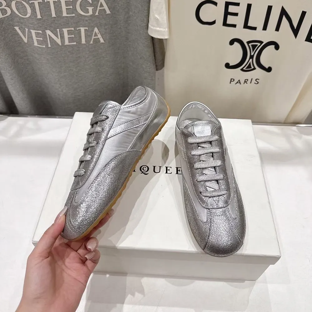 Alexander Mcqueen Unisex Boxe Sneaker in Silver - image 4