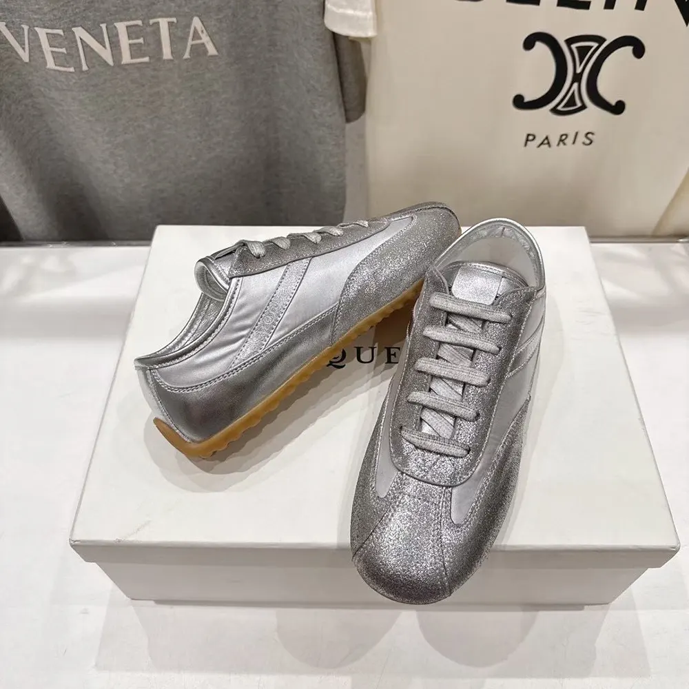 Alexander Mcqueen Unisex Boxe Sneaker in Silver - image 5