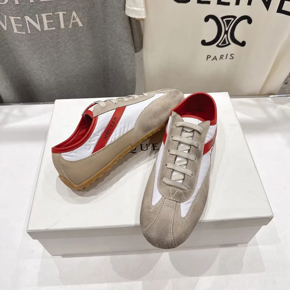 Alexander Mcqueen Unisex Boxe Sneaker in White/Red - image 5