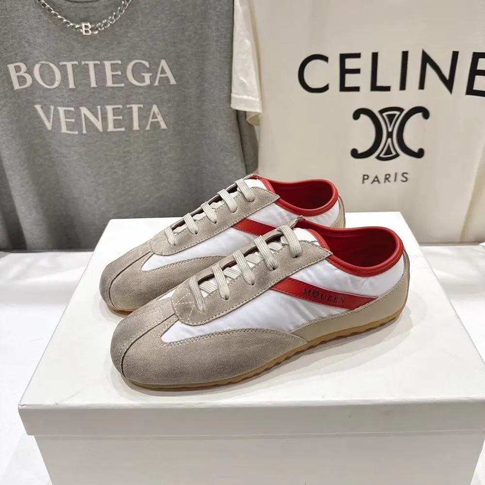 Alexander Mcqueen Unisex Boxe Sneaker in White/Red - image 6