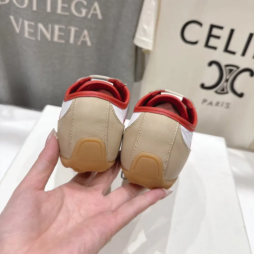 Alexander Mcqueen Unisex Boxe Sneaker in White/Red - image 9