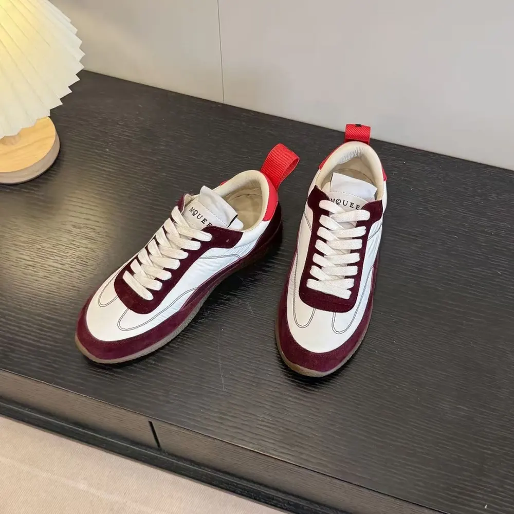 Overhead view showing lace-up closure and chunky sole on Alexander Mcqueen EC1 Sneaker