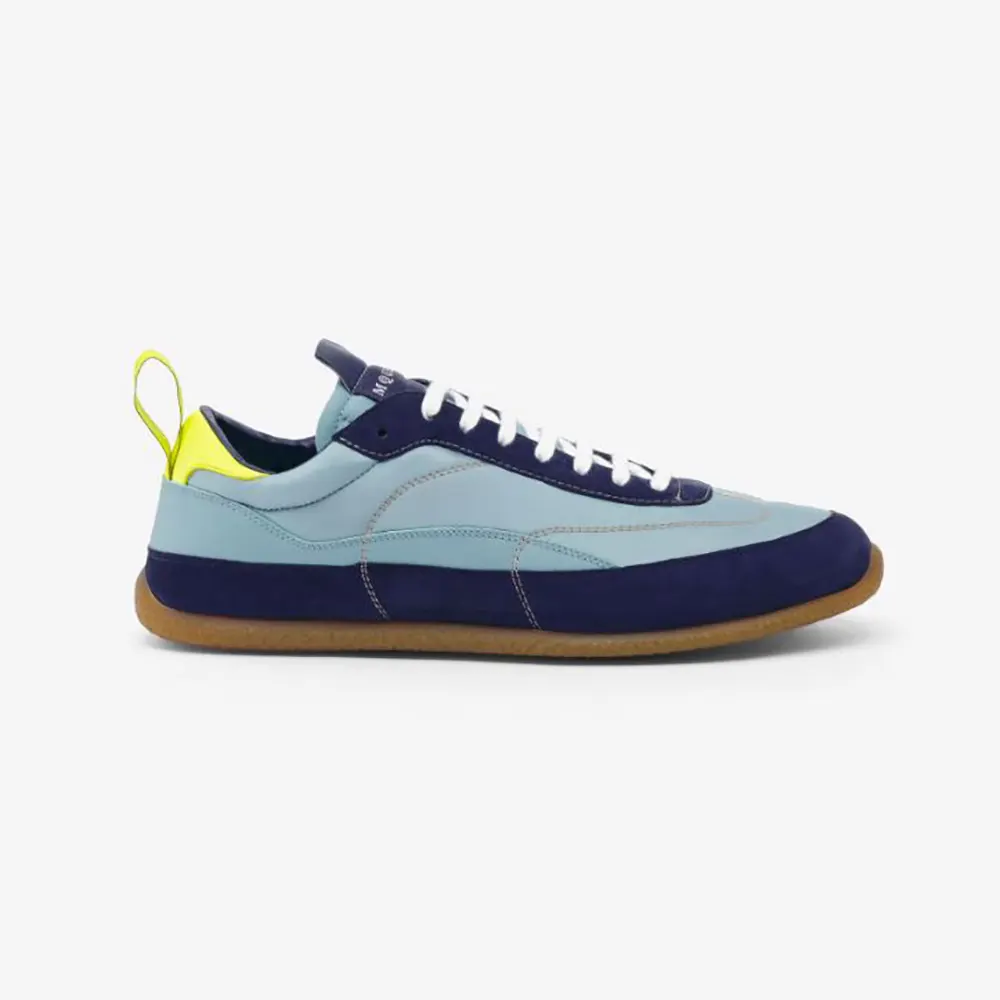 Side profile of Alexander Mcqueen Unisex EC1 Sneaker in blue leather