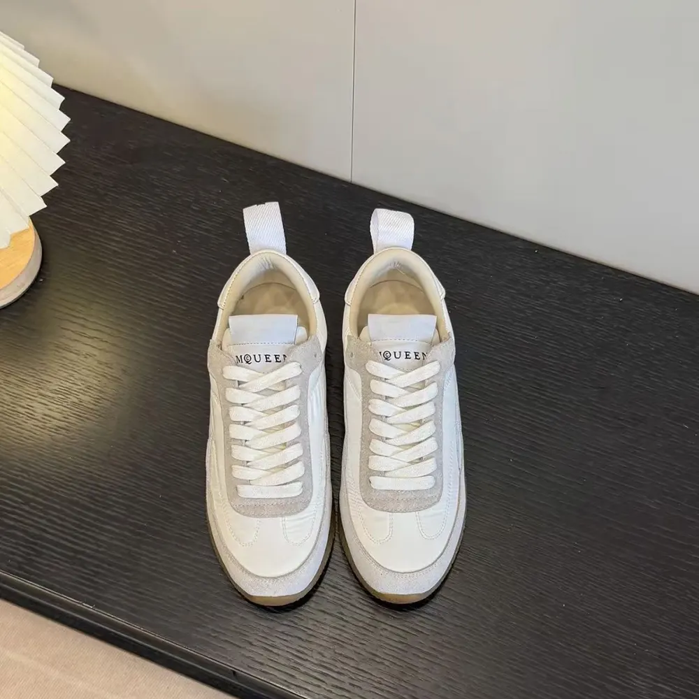 Close-up of oversized sole and leather detailing on Alexander Mcqueen EC1 Sneaker