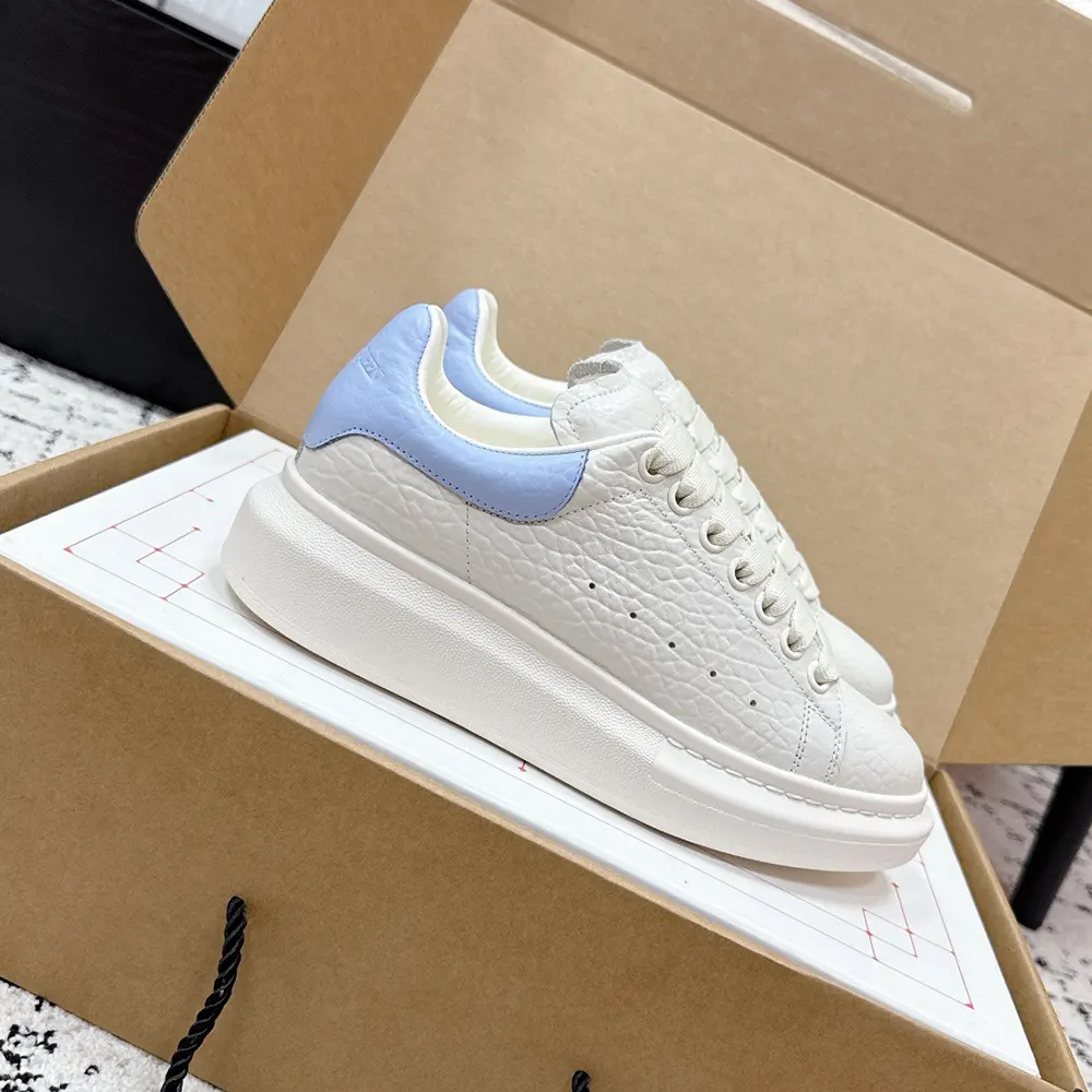 Alexander Mcqueen Unisex Oversized Sneaker in Off White/Light Blue - image 6