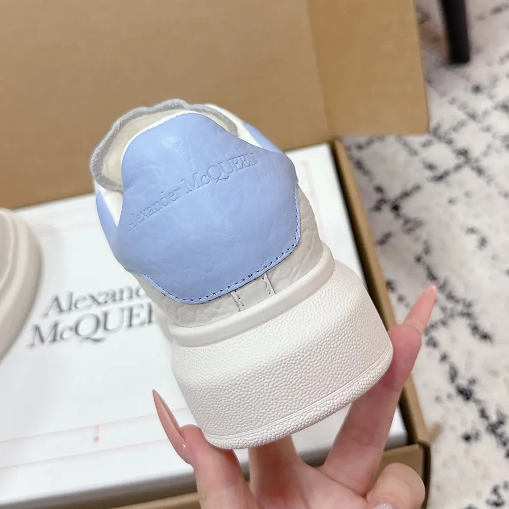 Alexander Mcqueen Unisex Oversized Sneaker in Off White/Light Blue - image 10
