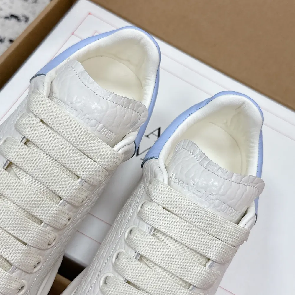 Alexander Mcqueen Unisex Oversized Sneaker in Off White/Light Blue - image 7