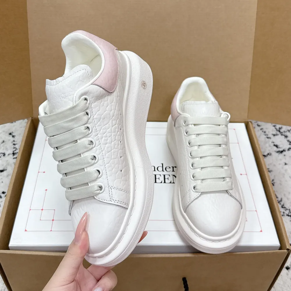Alexander Mcqueen Unisex Oversized Sneaker in Off White/Pink - image 4