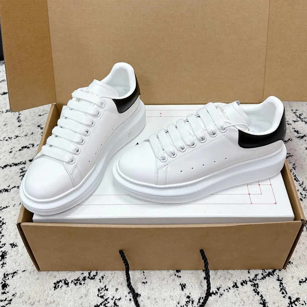 Alexander Mcqueen Unisex Oversized Sneaker in White/Black - image 4