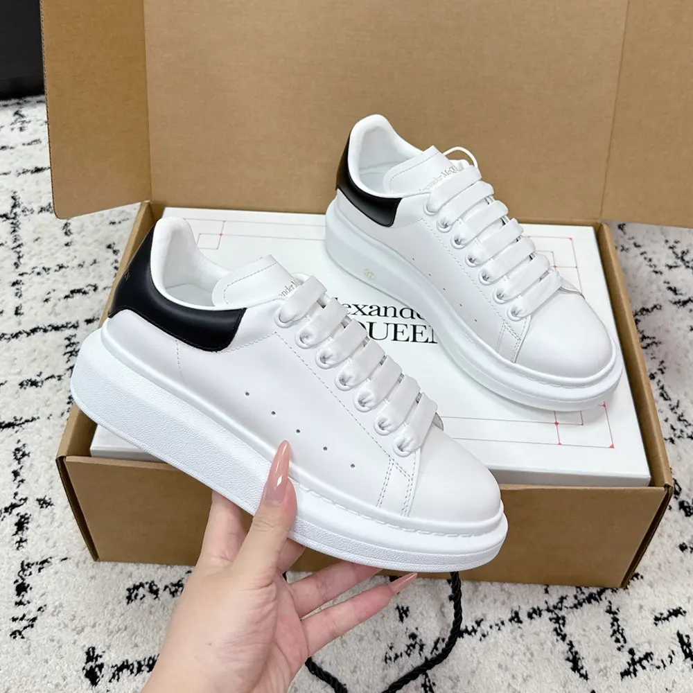 Alexander Mcqueen Unisex Oversized Sneaker in White/Black - image 5