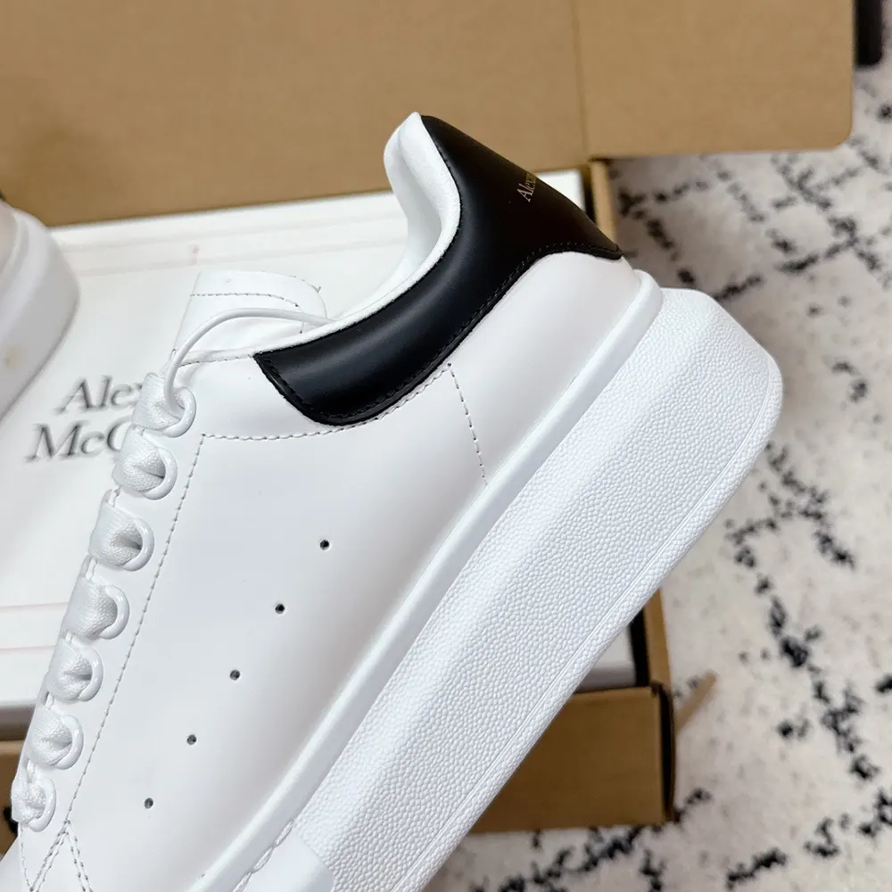 Alexander Mcqueen Unisex Oversized Sneaker in White/Black - image 9