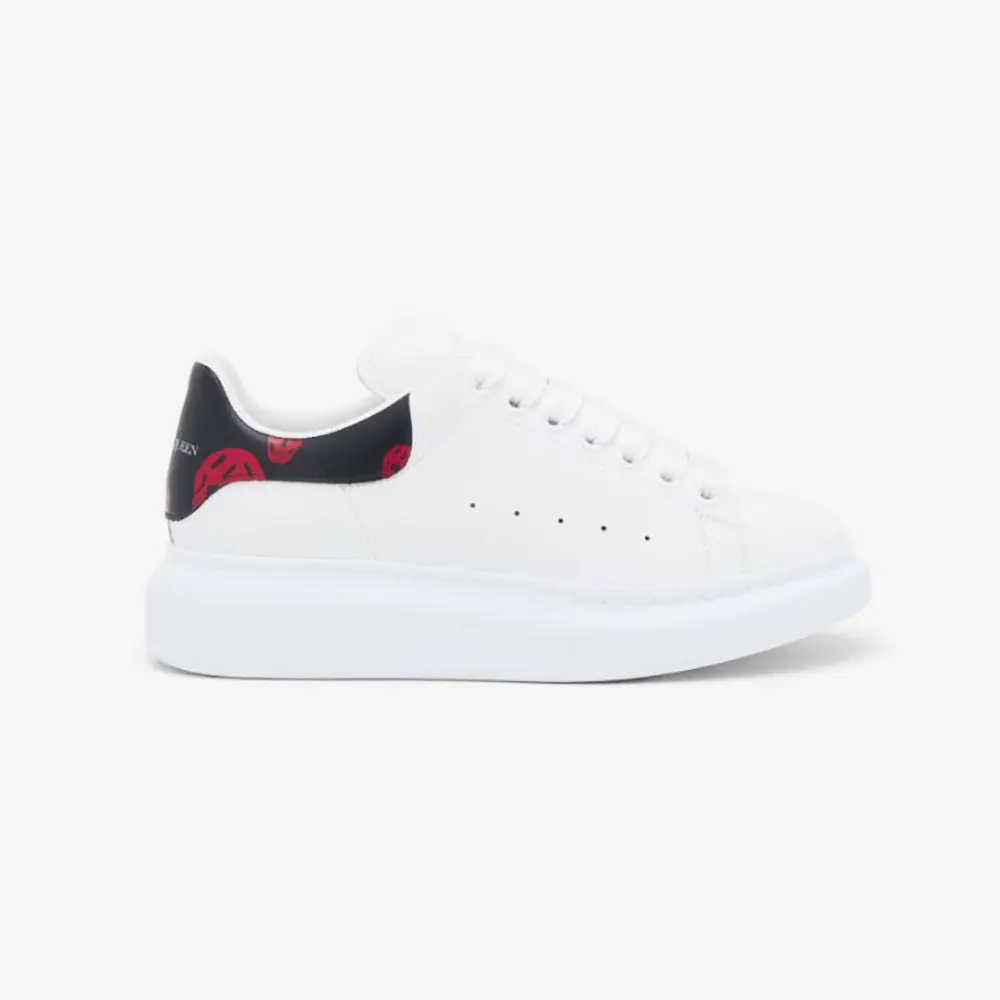 Alexander Mcqueen Unisex Oversized Sneaker in White/Red