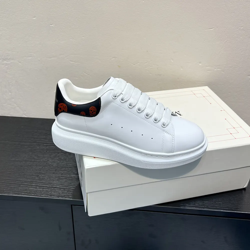 Alexander Mcqueen Unisex Oversized Sneaker in White/Red - image 4
