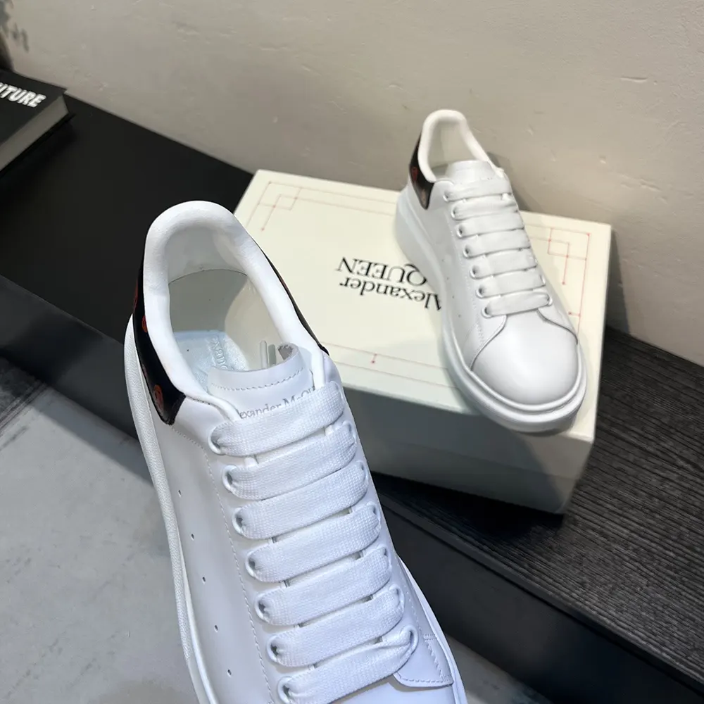 Alexander Mcqueen Unisex Oversized Sneaker in White/Red - image 8