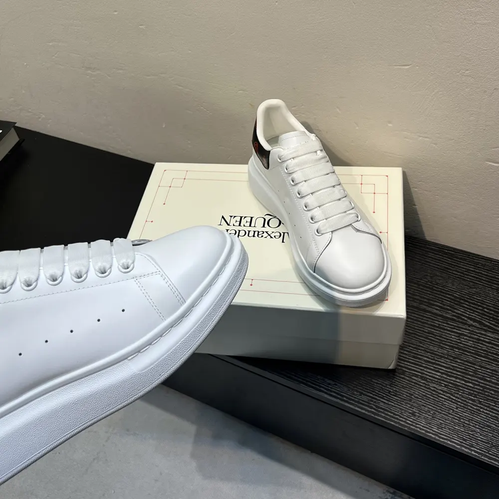 Alexander Mcqueen Unisex Oversized Sneaker in White/Red - image 7
