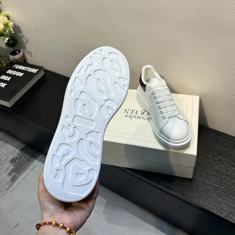 Alexander Mcqueen Unisex Oversized Sneaker in White/Red - image 10
