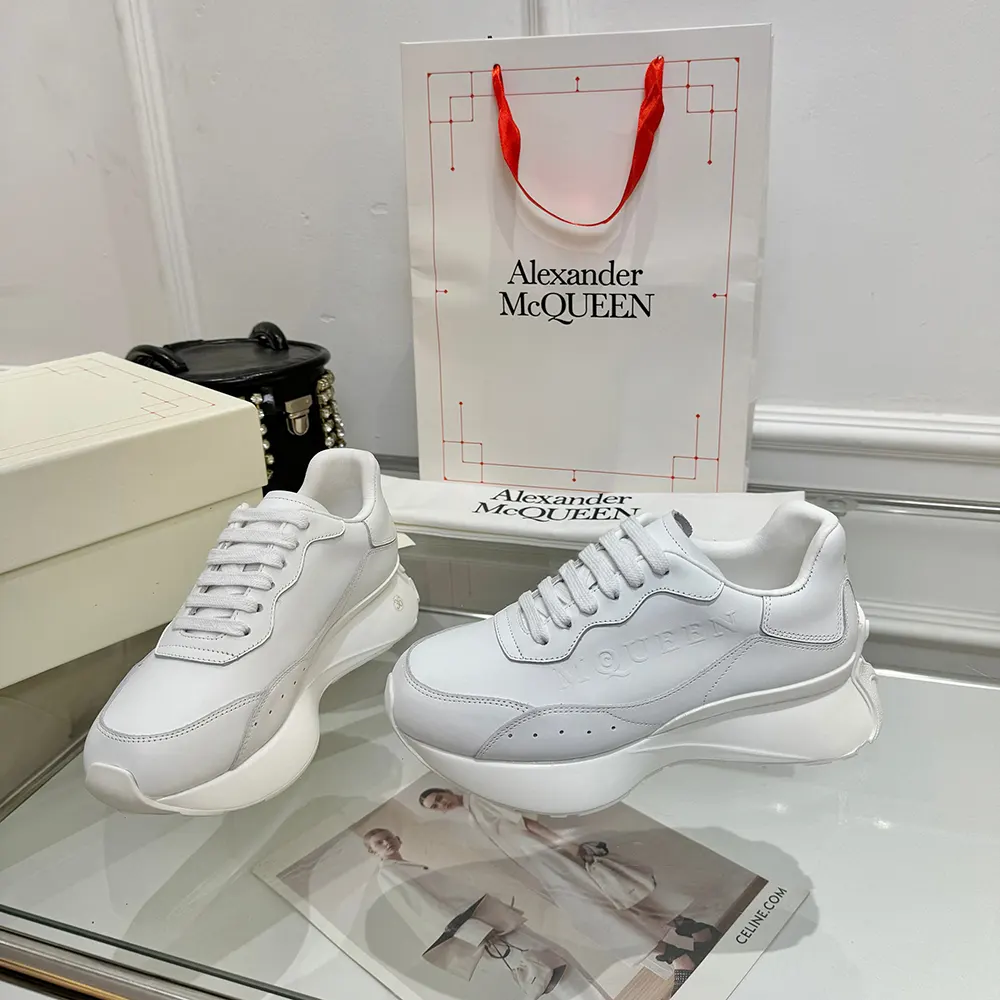 Alexander Mcqueen Unisex Sprint Runner in White - image 5