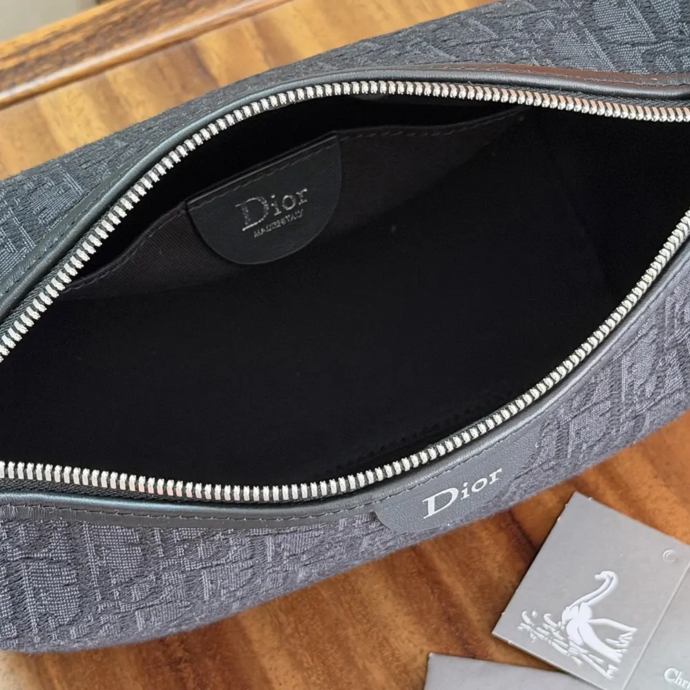 Dior Men Jett Pouch Black Dior Oblique Jacquard - image 10