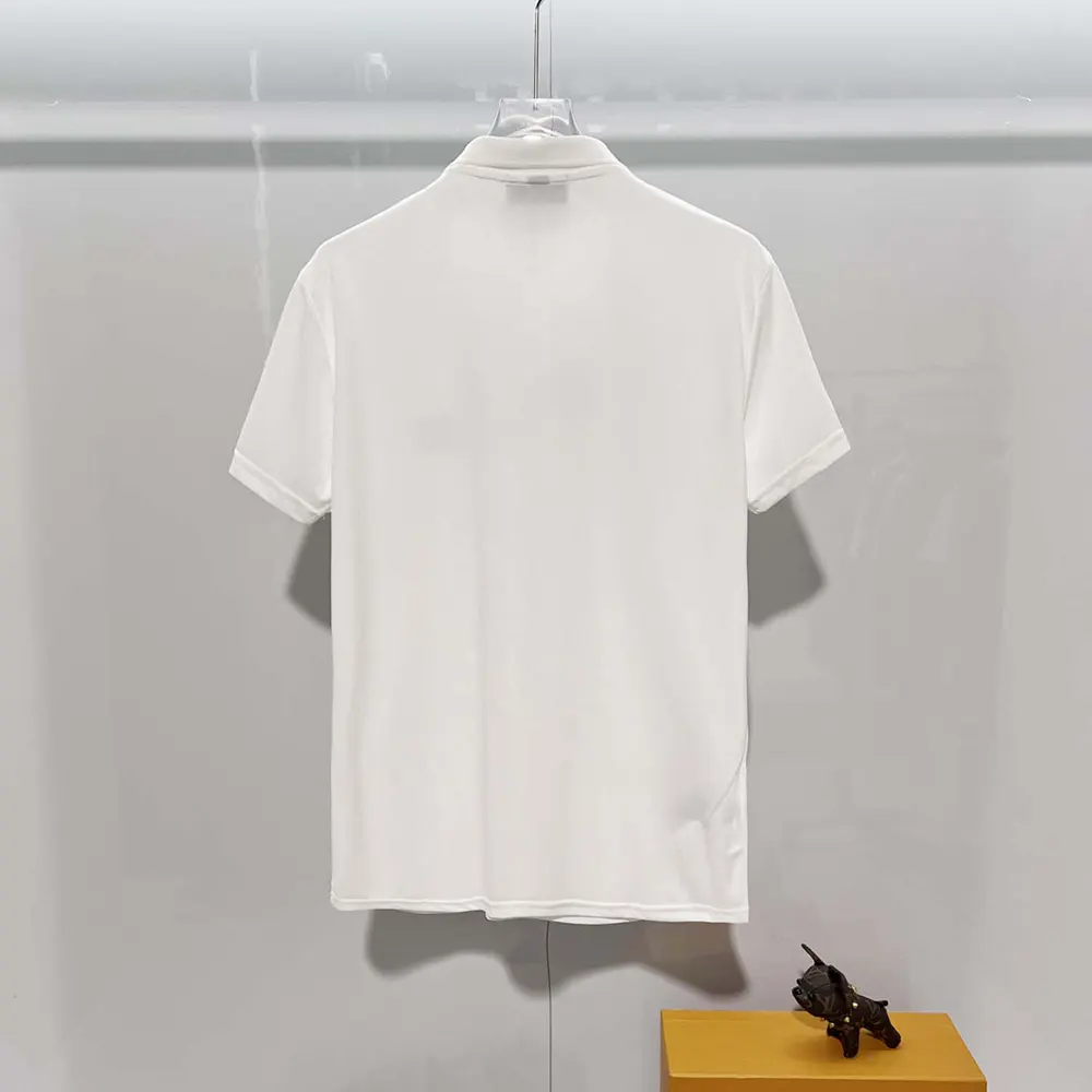 Back view showing tailored slim fit of Dior Men Polo Shirt