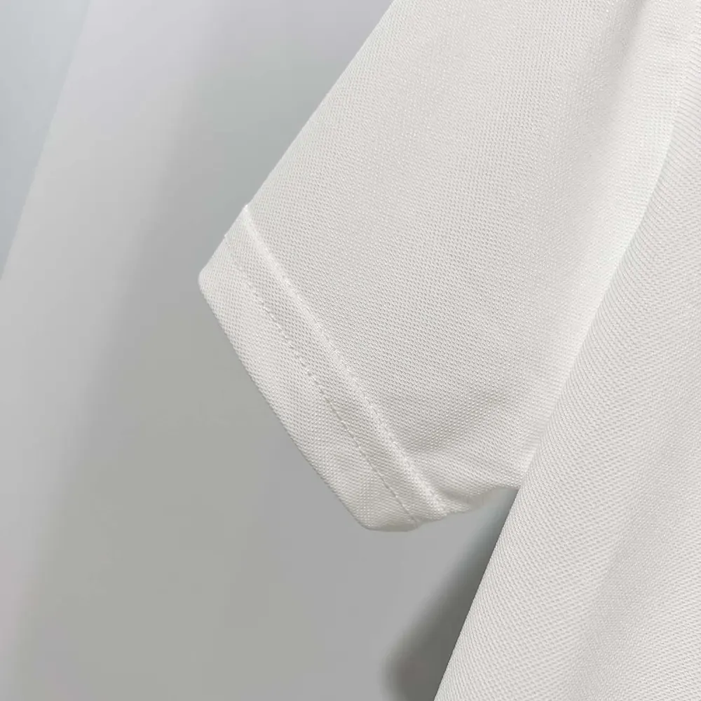Dior Men Polo Shirt with Dior Clover Embroidery White Cotton Piqué - image 7