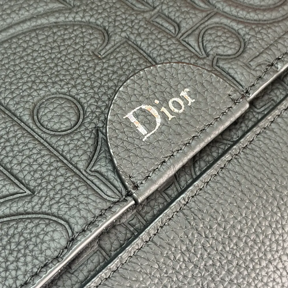 Dior Men Small Dior Jett Messenger Bag with Flap Black Dior Gravity Leather - image 11
