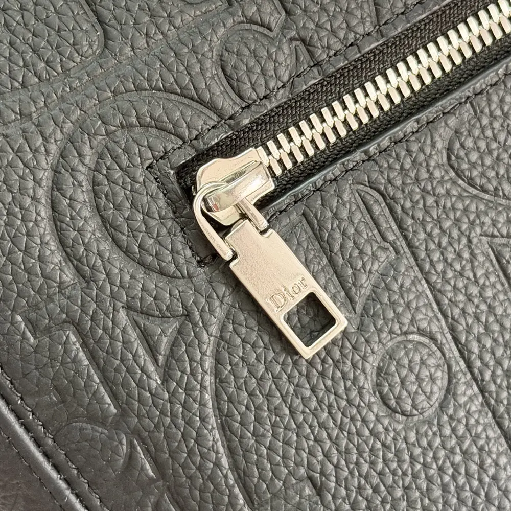 Dior Men Small Dior Jett Messenger Bag with Flap Black Dior Gravity Leather - image 8