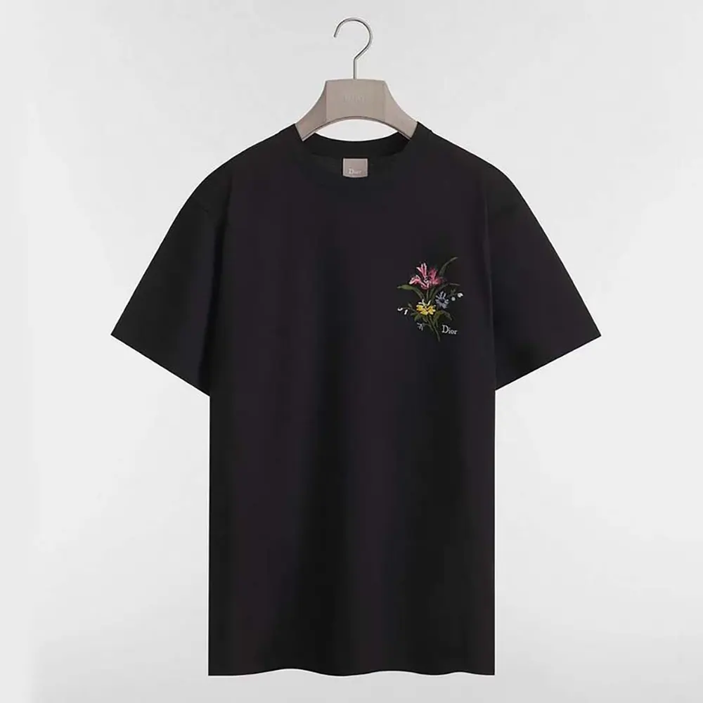 Front view of Dior Women T-Shirt with Dior Secret Garden Motif
