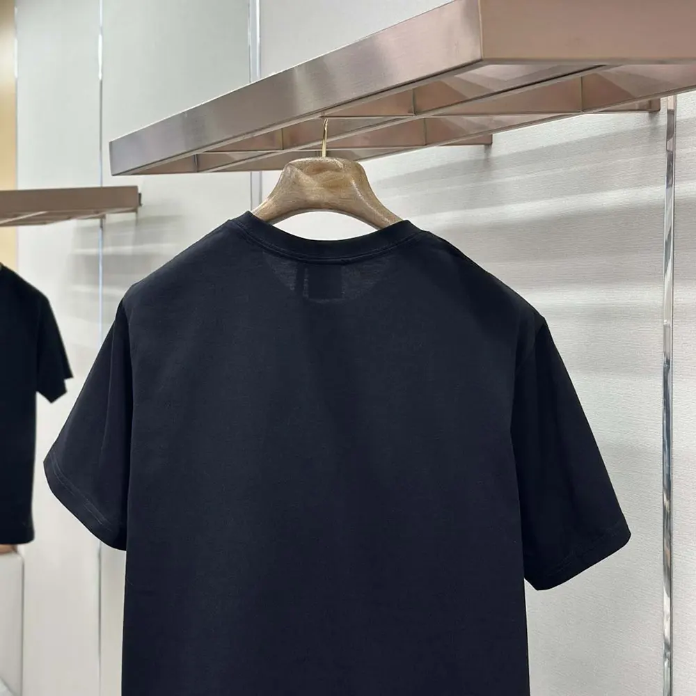 Dior Women T-Shirt with Dior Secret Garden Motif Relaxed Fit Black Cotton Jersey - image 6