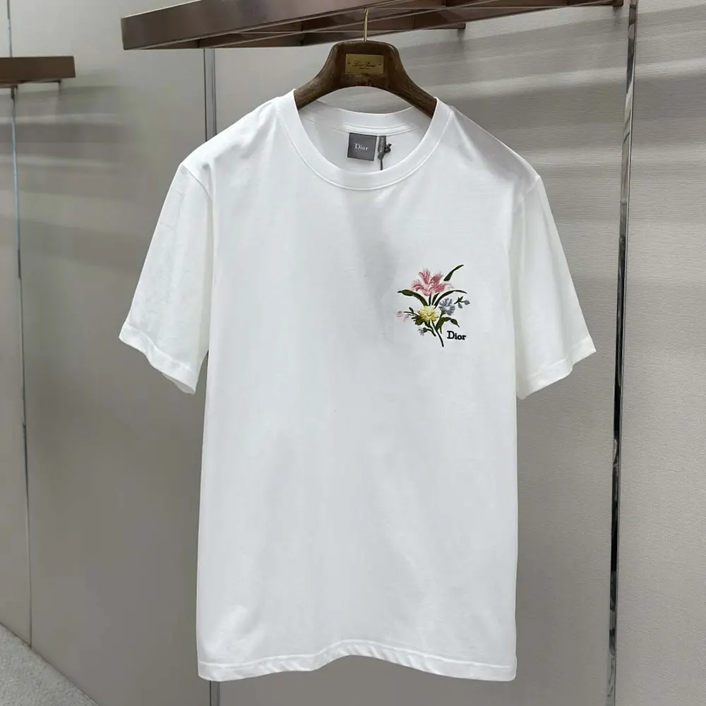 Side angle showing relaxed fit and cotton jersey fabric texture