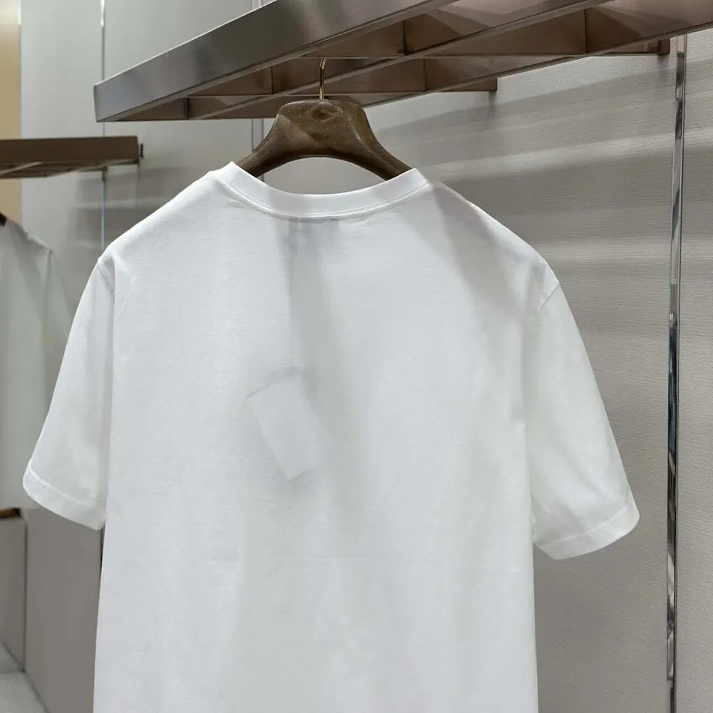 Dior Women T-Shirt with Dior Secret Garden Motif Relaxed Fit White Cotton Jersey - image 6