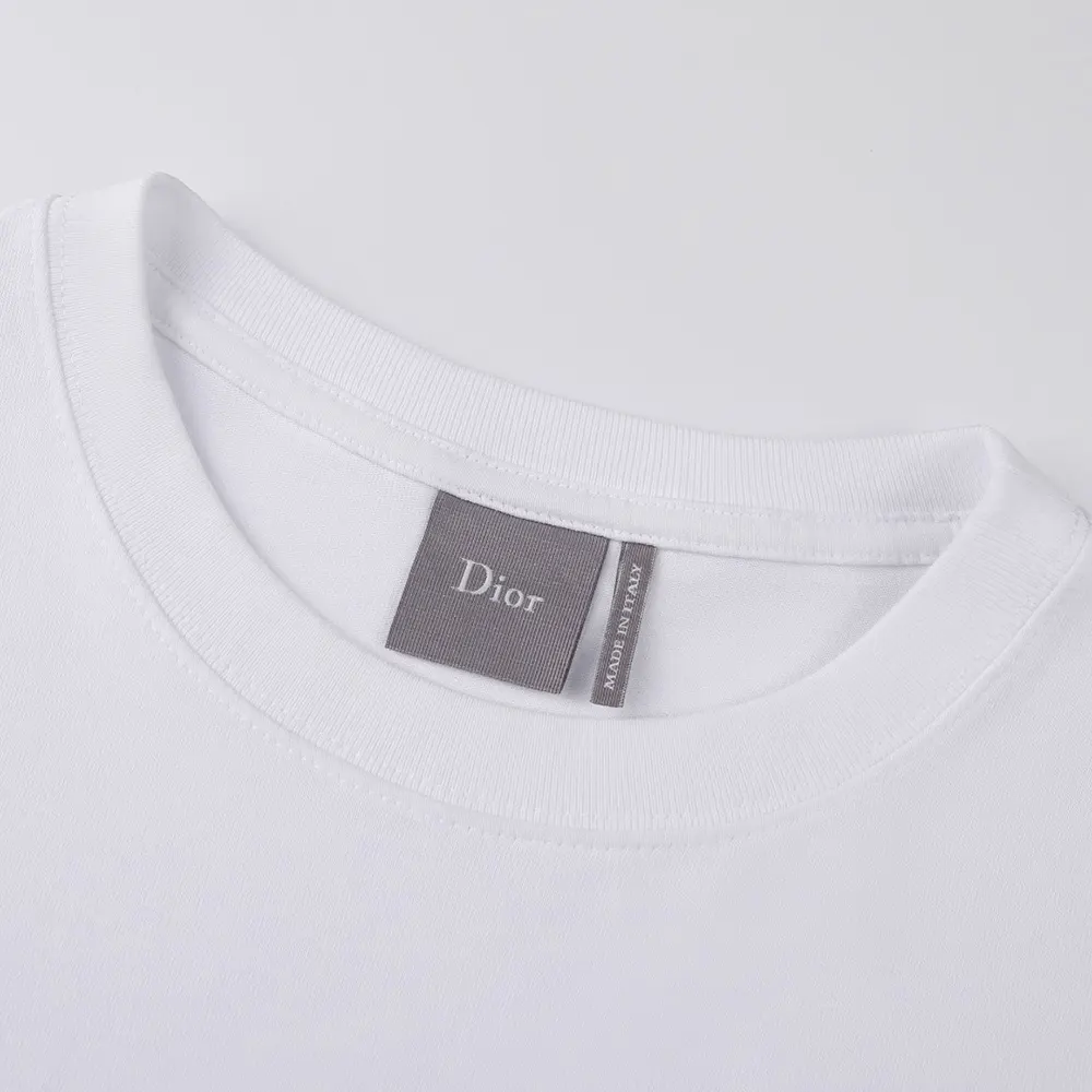 Dior Women T-Shirt with Pocket Relaxed Fit White Cotton Jersey - image 4