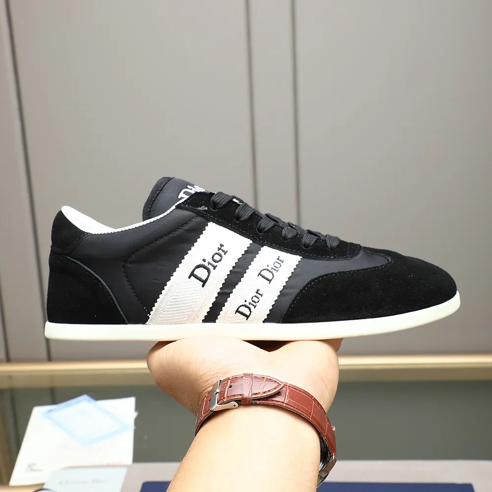 Dior Unisex Ribbon Sneaker Black Suede Calfskin and Technical Fabric - image 7