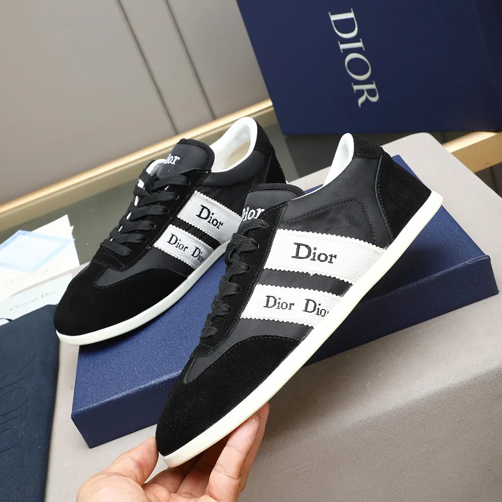 Dior Unisex Ribbon Sneaker Black Suede Calfskin and Technical Fabric - image 5