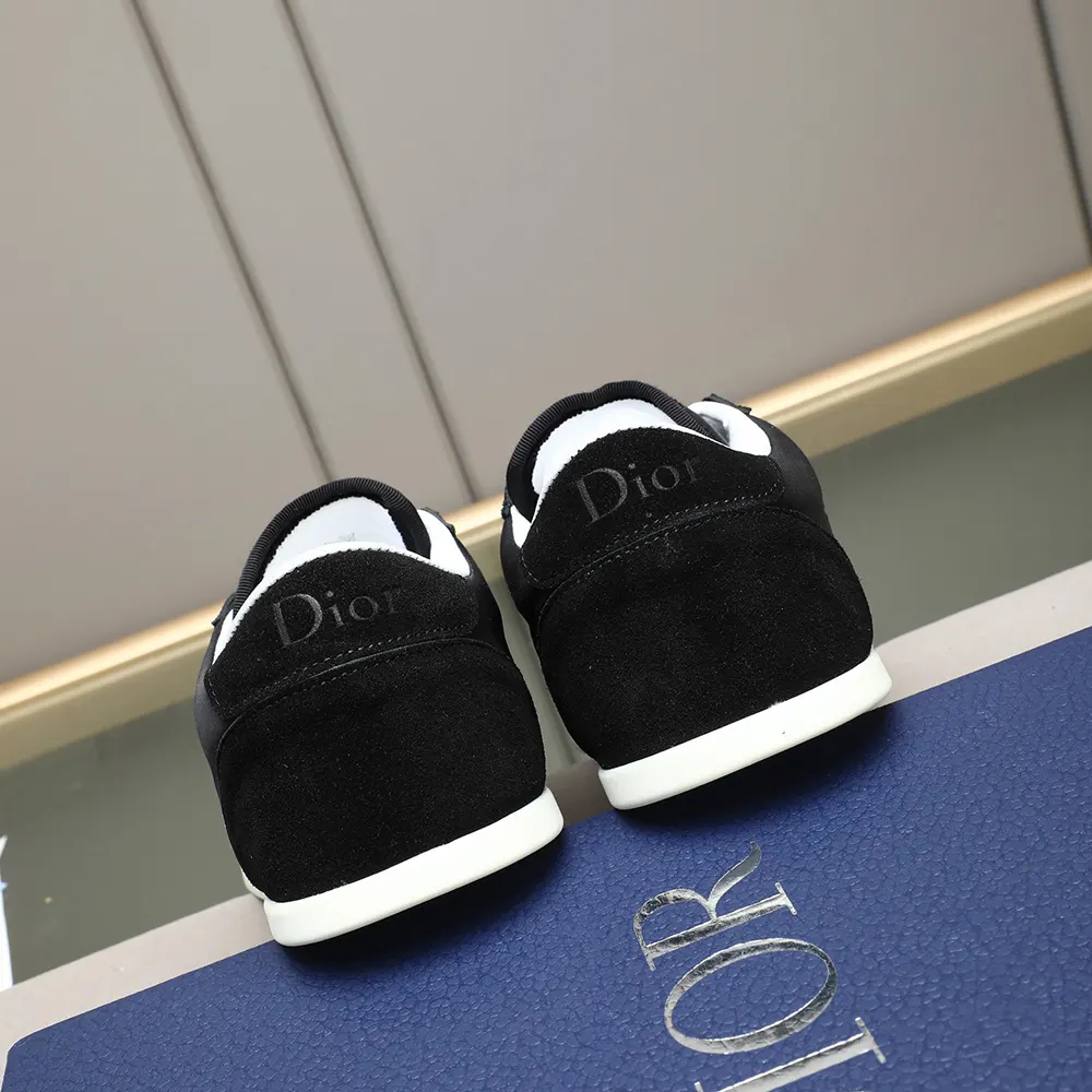 Dior Unisex Ribbon Sneaker Black Suede Calfskin and Technical Fabric - image 9