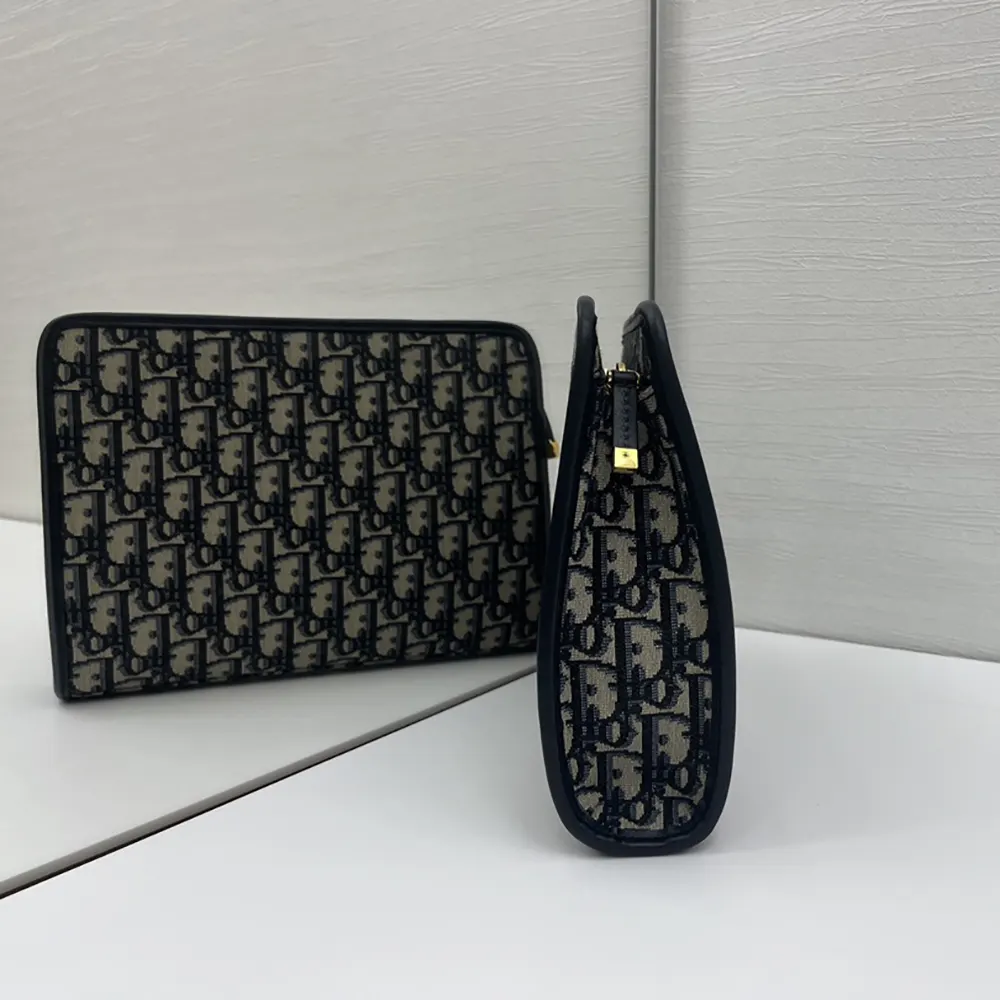 Dior Women 30 Montaigne Dea Pouch Blue Dior Oblique Jacquard - image 4