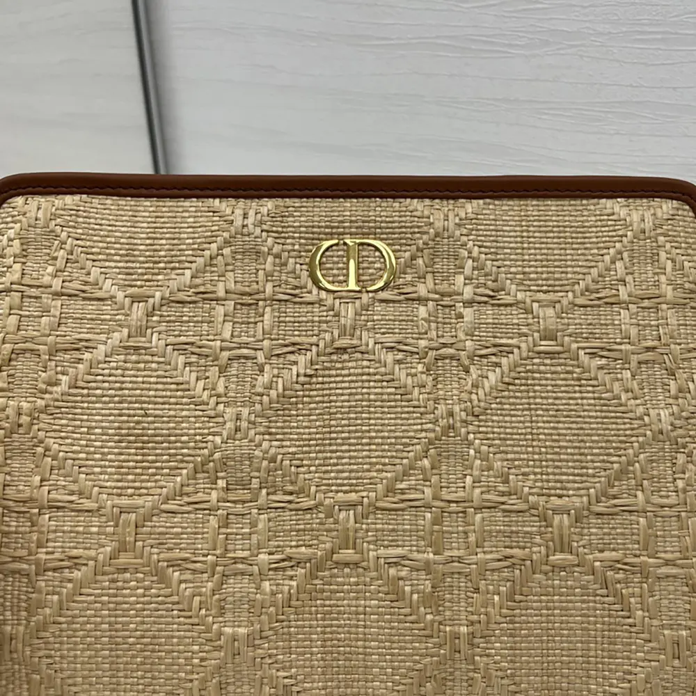 Dior Women 30 Montaigne Dea Pouch Natural Cannage Raffia - image 7