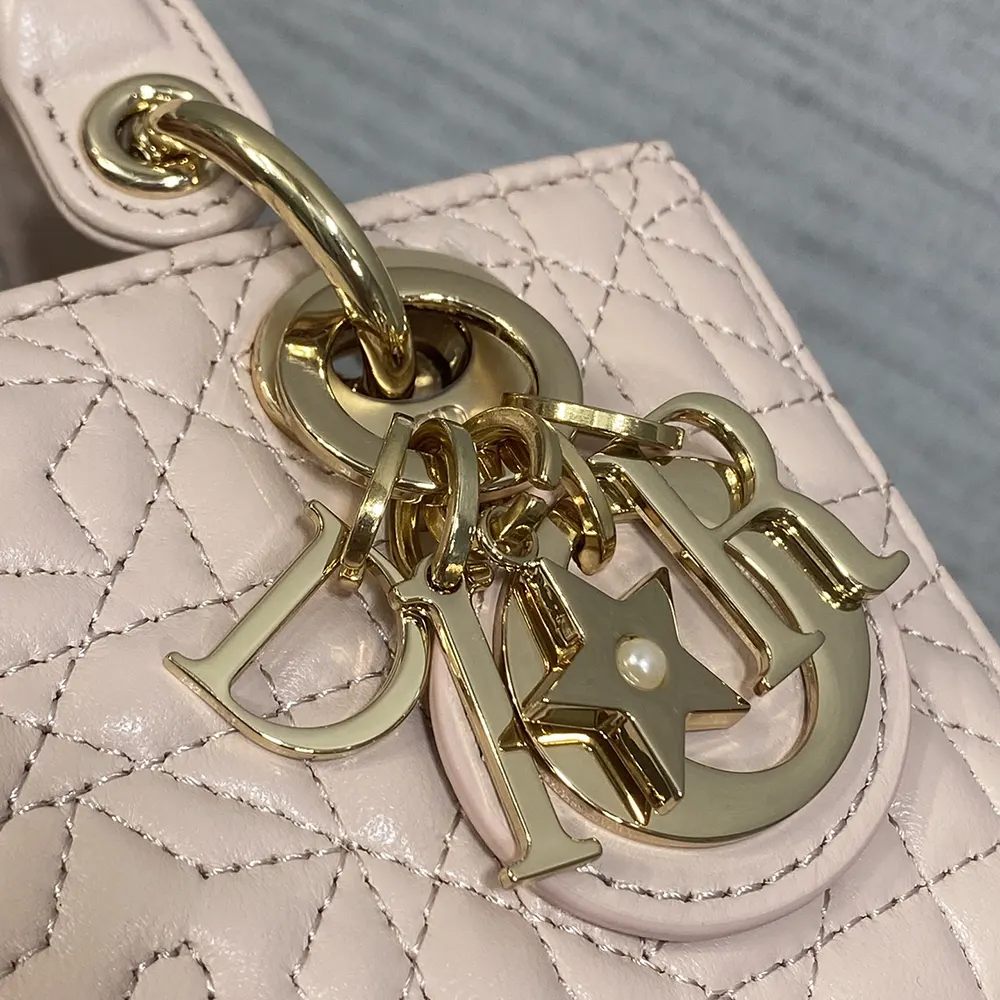 Dior Women Lady D-Joy Micro Bag Pink Cannage Lambskin with Star Motif - image 8