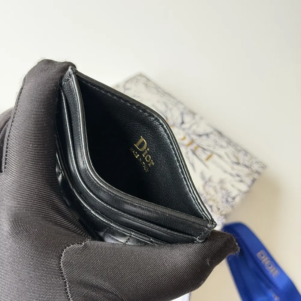 Dior Women Lady Dior Freesia Card Holder Black Cannage Lambskin - image 10