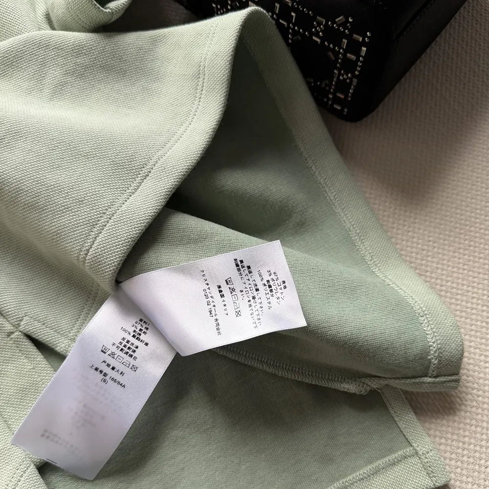 Dior Women Médaillon Embroidered Polo Shirt Green Cotton-Blend Piqué - image 7