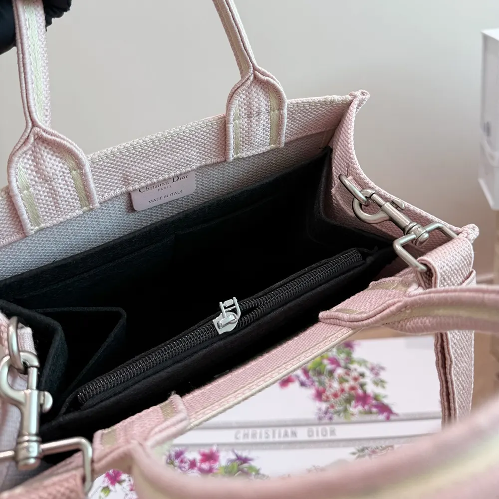 Dior Women Medium Dior Book Tote with Strap Rose Tendre No Dior No Dietrich Embroidery - image 8