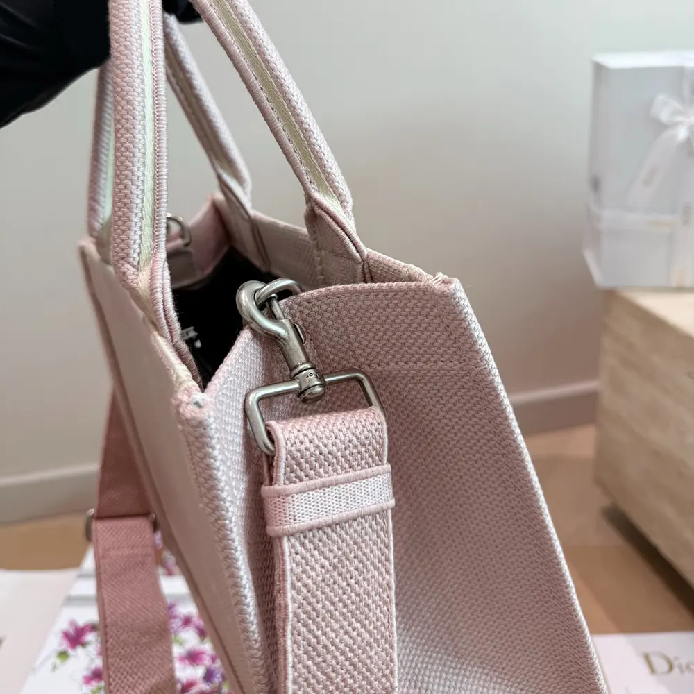 Dior Women Medium Dior Book Tote with Strap Rose Tendre No Dior No Dietrich Embroidery - image 6