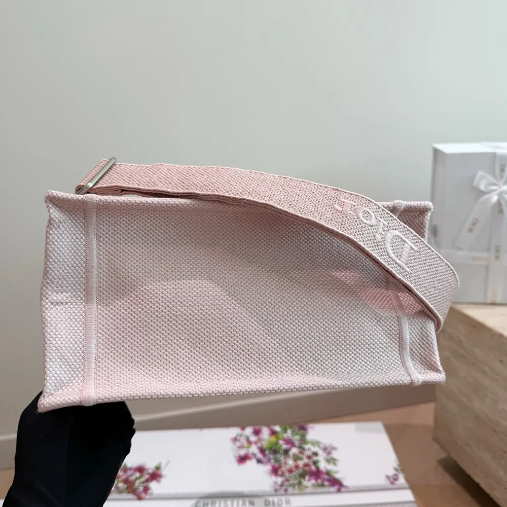 Dior Women Medium Dior Book Tote with Strap Rose Tendre No Dior No Dietrich Embroidery - image 7