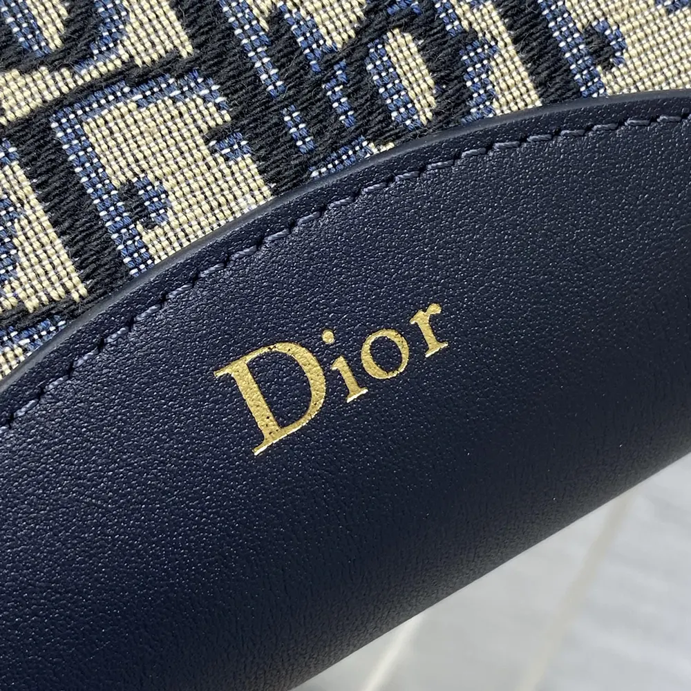 Dior Women Small Dior Médaillon Bucket Bag Blue Dior Oblique Jacquard - image 9