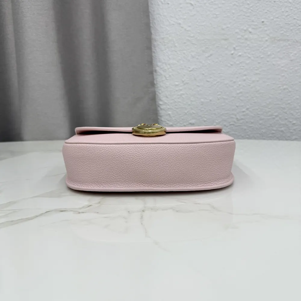 Dior Women Small Dior Médaillon Flap Bag Rose Tendre Grained Calfskin - image 5