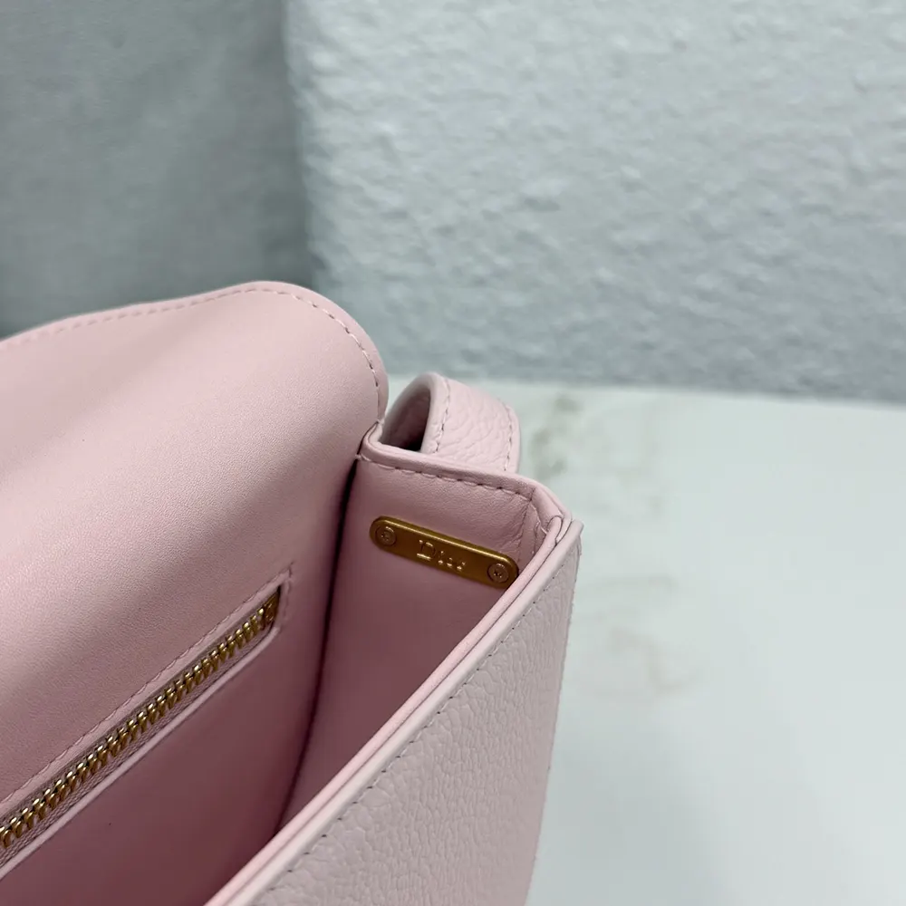 Dior Women Small Dior Médaillon Flap Bag Rose Tendre Grained Calfskin - image 10