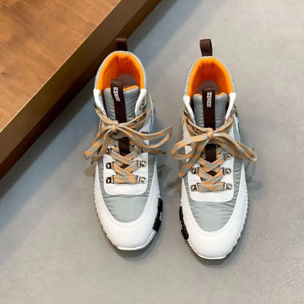 Hermes Men Klimb Sneaker in Ripstop Fabric and Suede Goatskin - image 5