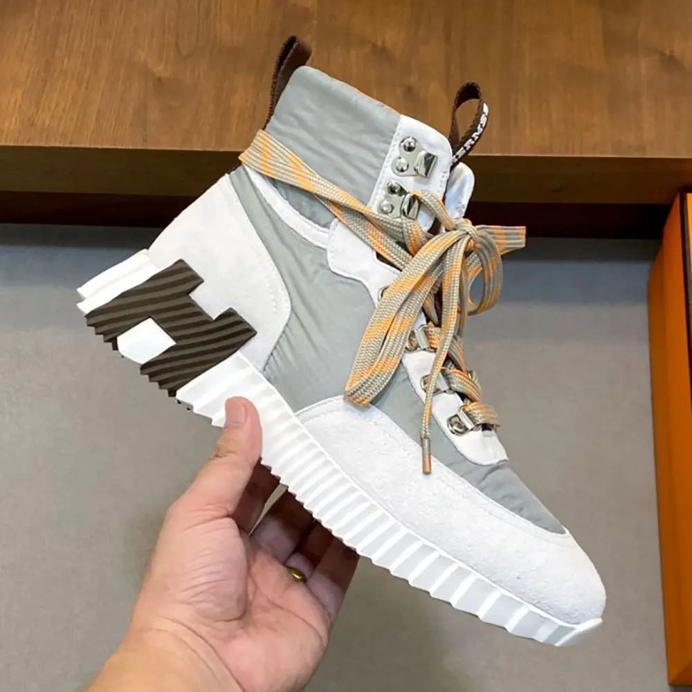 Hermes Men Klimb Sneaker in Ripstop Fabric and Suede Goatskin - image 6