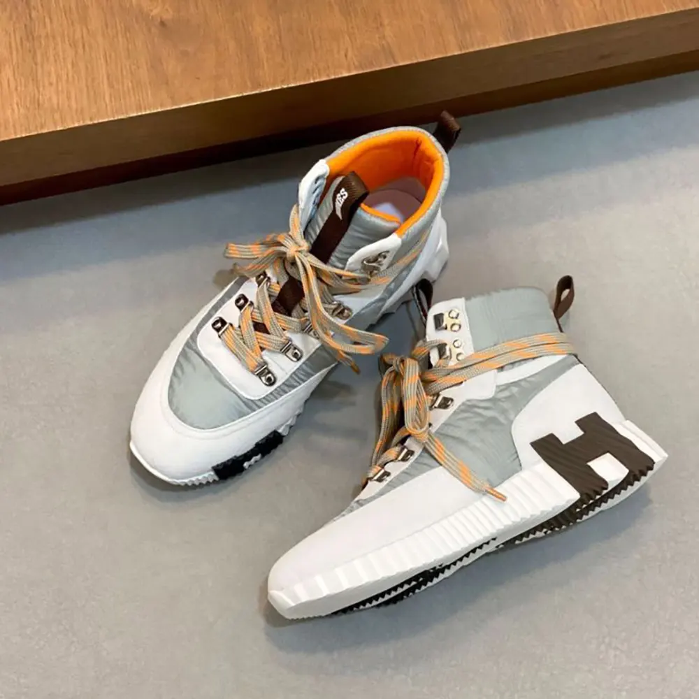 Hermes Men Klimb Sneaker in Ripstop Fabric and Suede Goatskin - image 4