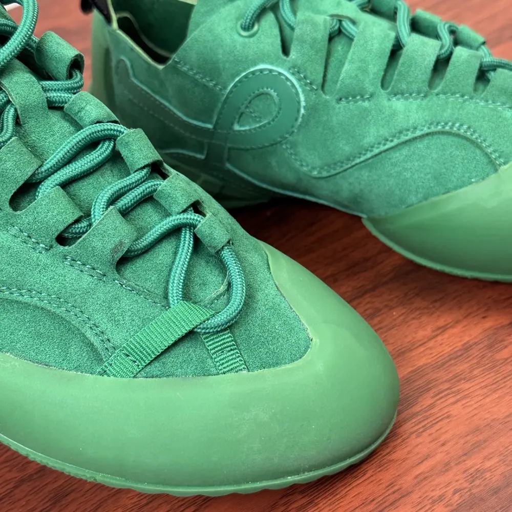 Loewe Unisex Grip Sneaker in Calfskin Suede-Jungle Green - image 8